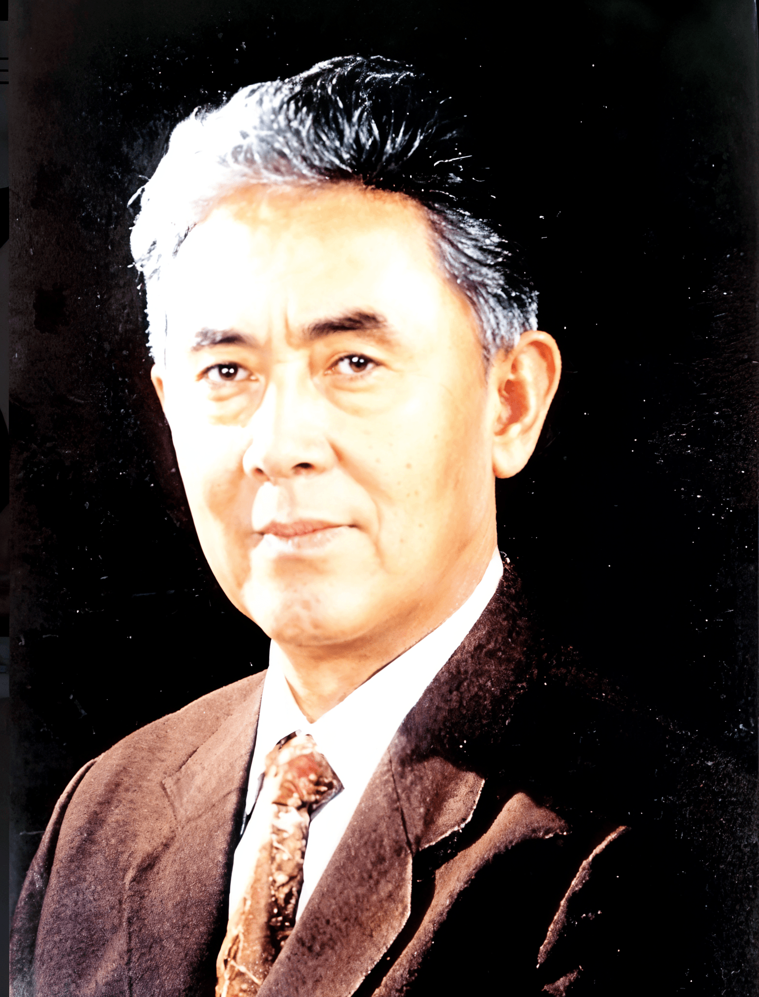 Portrait of Teyipjan Eliyow (1930–1989), contemporary Uyghur poet and writer from Qorghas in the Ili region