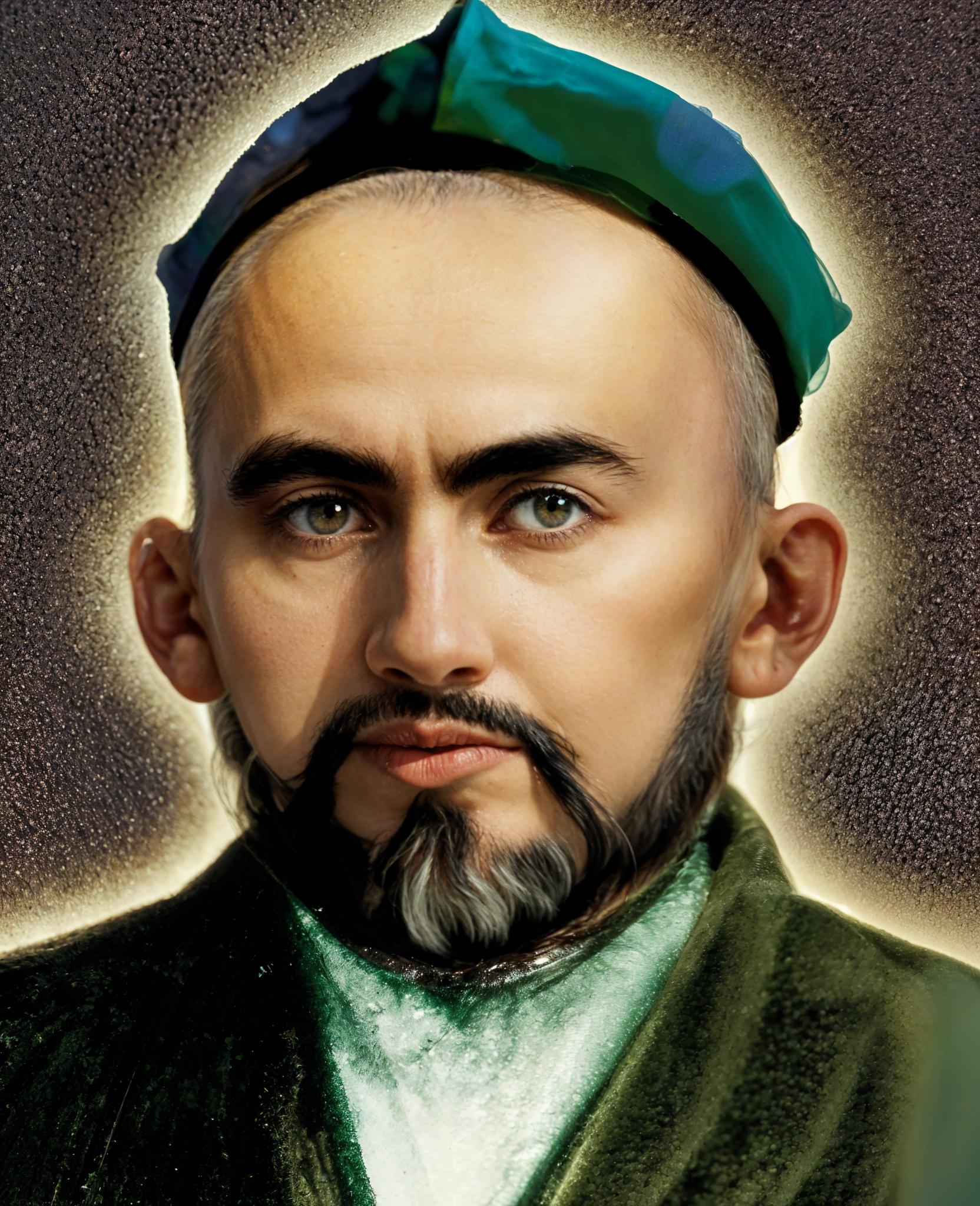 Portrait of Abduqadir Damolla (1862–1924), Uyghur Islamic scholar and reformer of the Uyghur enlightenment movement