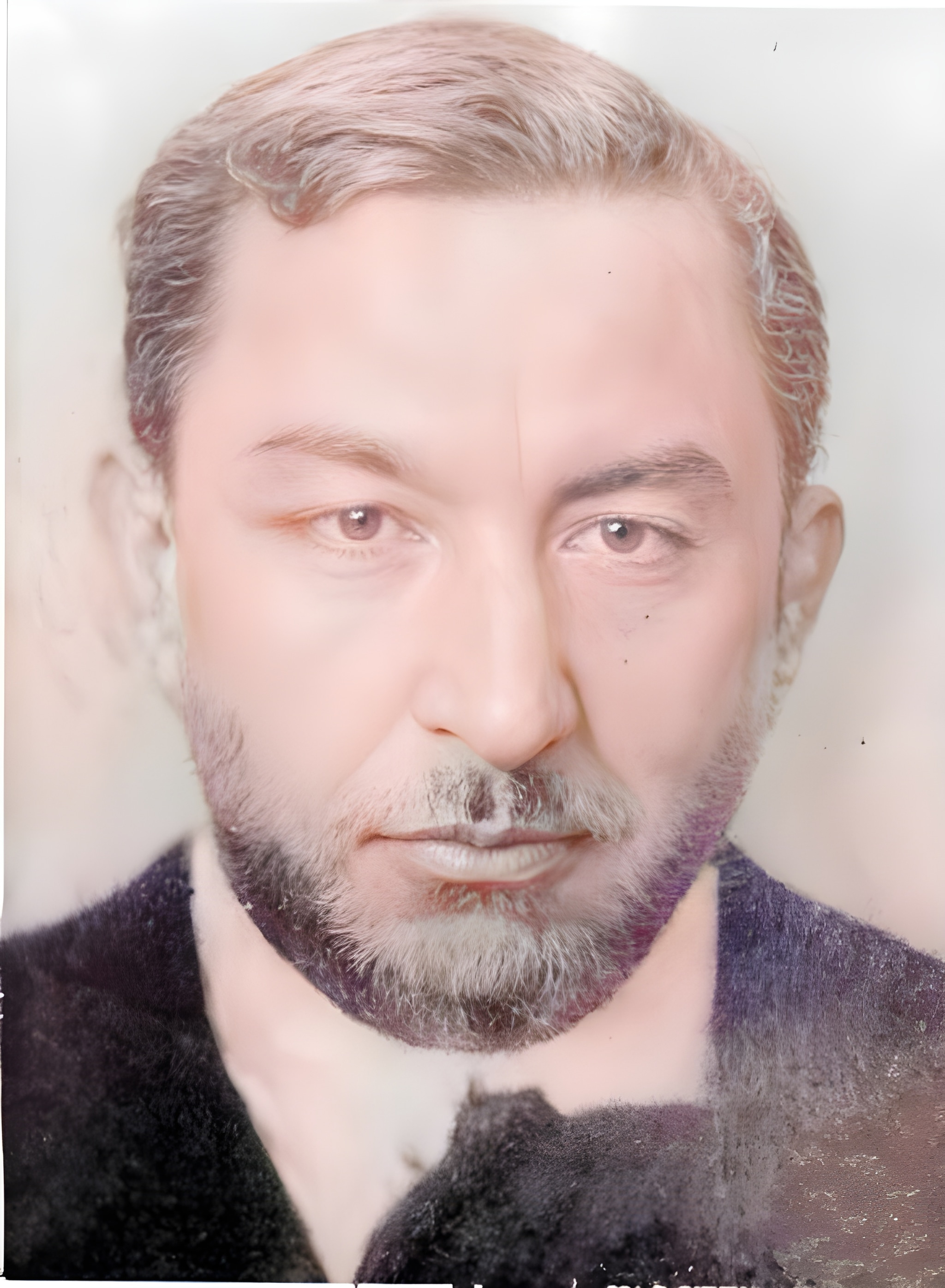 Portrait of Maqsut Muhiti (born 1885), Uyghur merchant, patron of education and a leader of the 1932 Turpan uprising