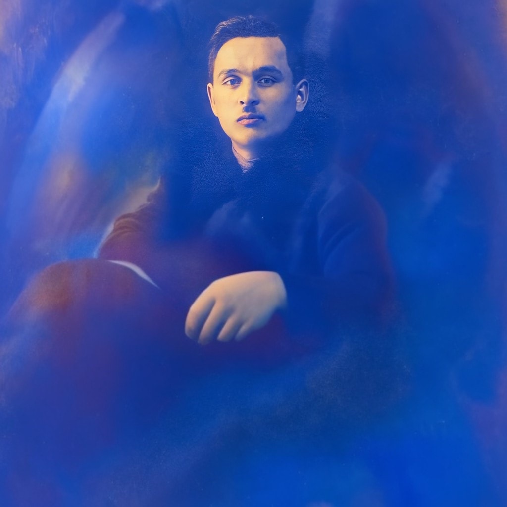 Portrait of Memtili Tewpiq (Memtili Ependi, 1901–1937), Uyghur educator and poet from Atush, author of the poem Oqu